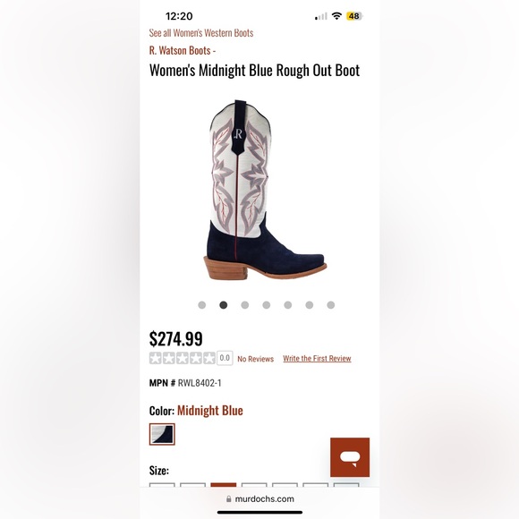 SOLD New R.Watson Cowboy Boots - Picture 2 of 4